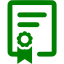 green diploma icon