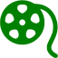 green film reel icon