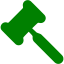 green gavel 2 icon