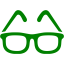 green glasses icon