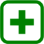 green hospital icon