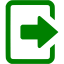 green logout icon