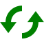 green loop circular icon