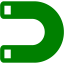 green magnet icon