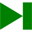 green media step forward icon