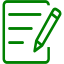 green notepad icon