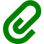 green paperclip icon