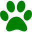 green paw icon