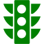 green semaphore 4 icon