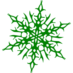 Green snowflake 14 icon - Free green snowflake icons