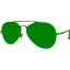 green sunglasses icon