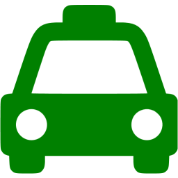 Green taxi icon - Free green taxi icons