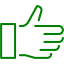 green thumb up icon