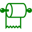 green toilet paper icon