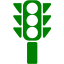 green traffic semaphore icon