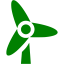 green wind turbine icon