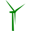 green windmill icon