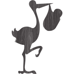 stork with bundle icon