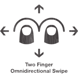 two finger omnidirectional swipe 2 icon