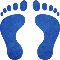 human footprints icon