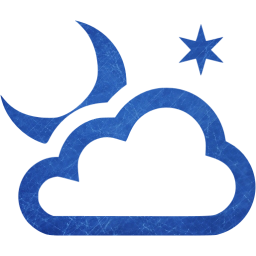 partly cloudy night icon