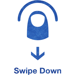 swipe down 2 icon