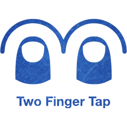 two finger tap 2 icon