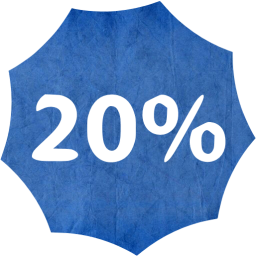 20 percent badge icon