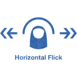 horizontal flick 2 icon