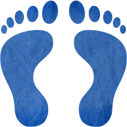 human footprints icon