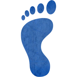 left footprint icon