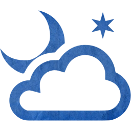 partly cloudy night icon