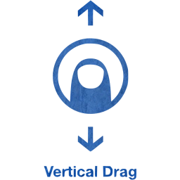 vertical drag 2 icon