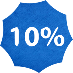 10 percent badge icon