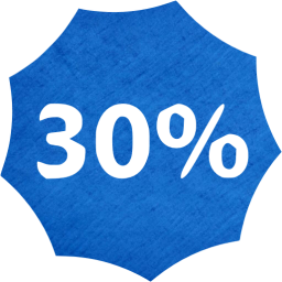 30 percent badge icon