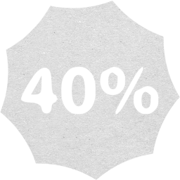 40 percent badge icon