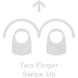 two finger swipe up 2 icon