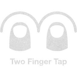 two finger tap 2 icon