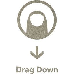 drag down 2 icon