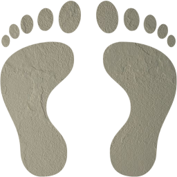 human footprints icon