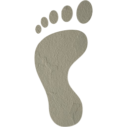 left footprint icon