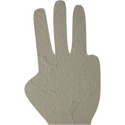 three fingers icon