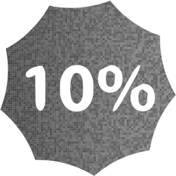 10 percent badge icon