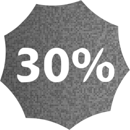 30 percent badge icon