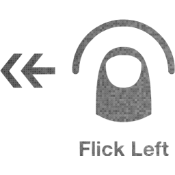 flick left 2 icon