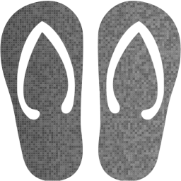 Custom color flip flop icon - Free clothes icons