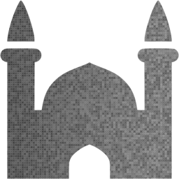 Custom color mosque icon - Free civilization icons