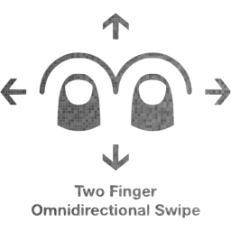 two finger omnidirectional swipe 2 icon