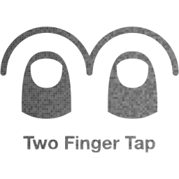 two finger tap 2 icon