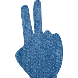 two fingers icon